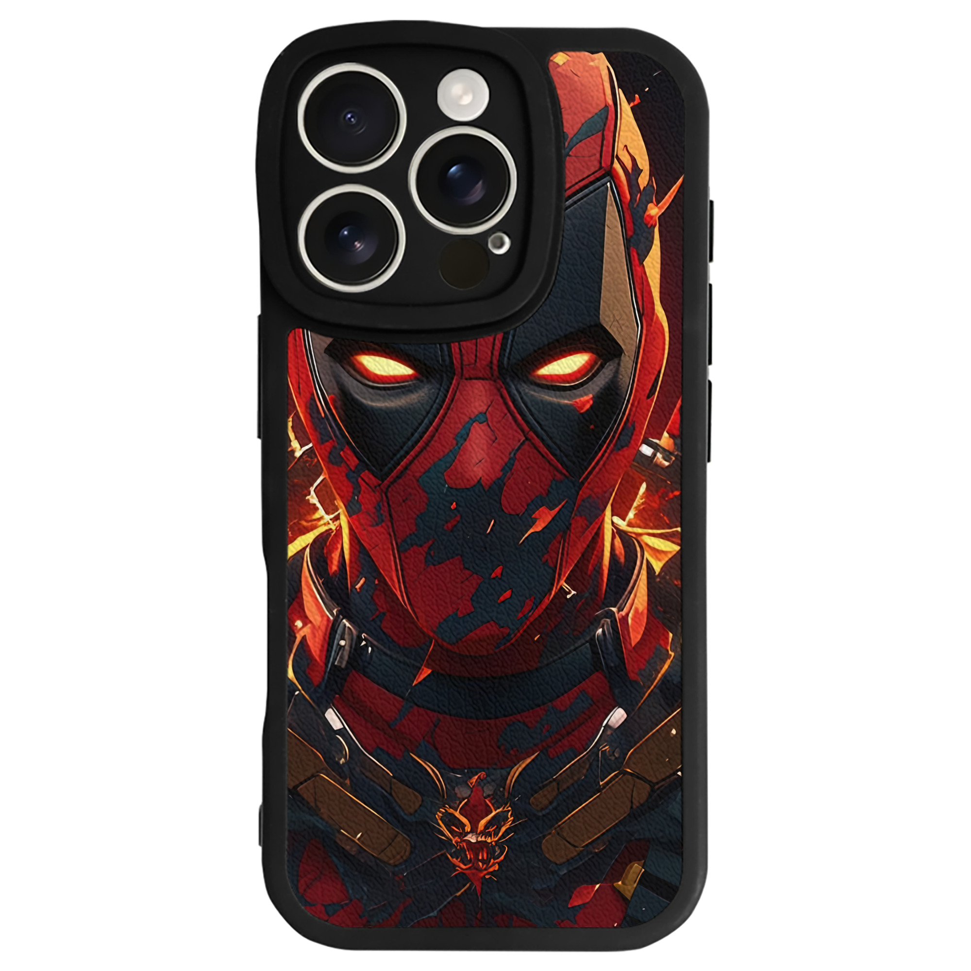（画像用） Deadpool デッドプール 【iPhone 16シリーズ対応】シリコンスマホケース（レザー調） 材質：シリコン